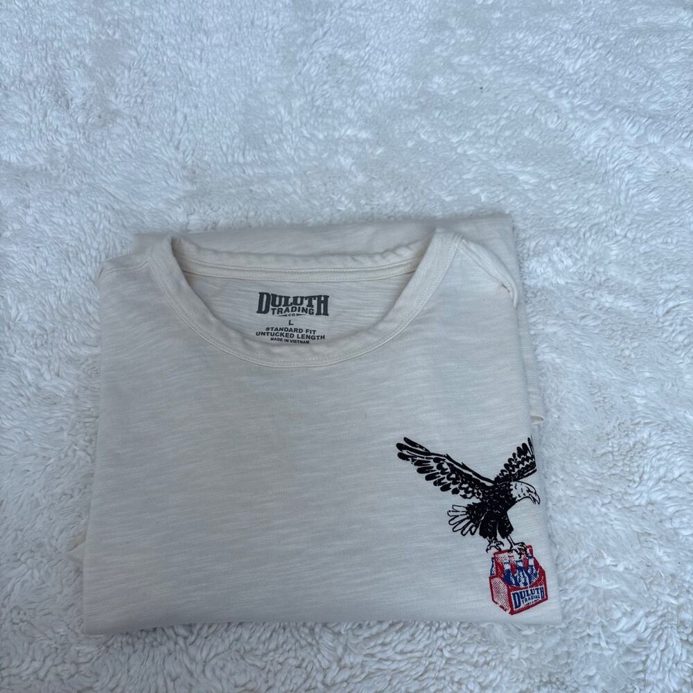 Duluth Trading Men 'Grab a Cold One' USA Graphic Tee Americana Thrashed Casual L